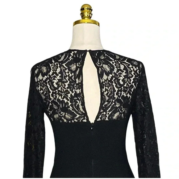 ARITZIA BABATON |  Masaki Black Lace Bastier Bodycon Mini Dress Size 4 - Picture 8 of 11